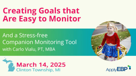 Apply EBP Small Infographic - Creating Goals that Are Easy to Monitor - MI - 2025